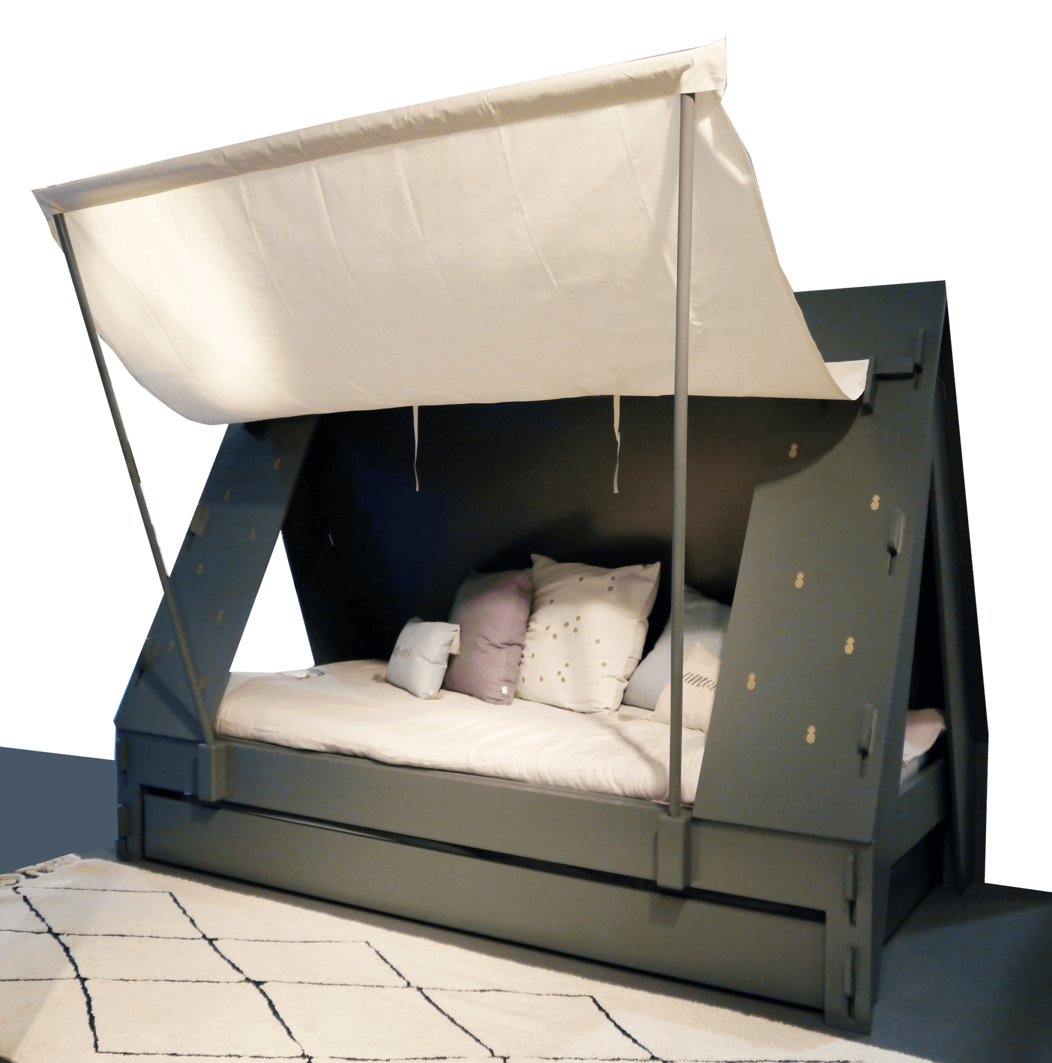 RIYDH Tente de lit pour enfant King-XL-Rose-01 : : Maison